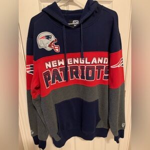 Patriots Men's Hoodie - Navy, Red, Gray